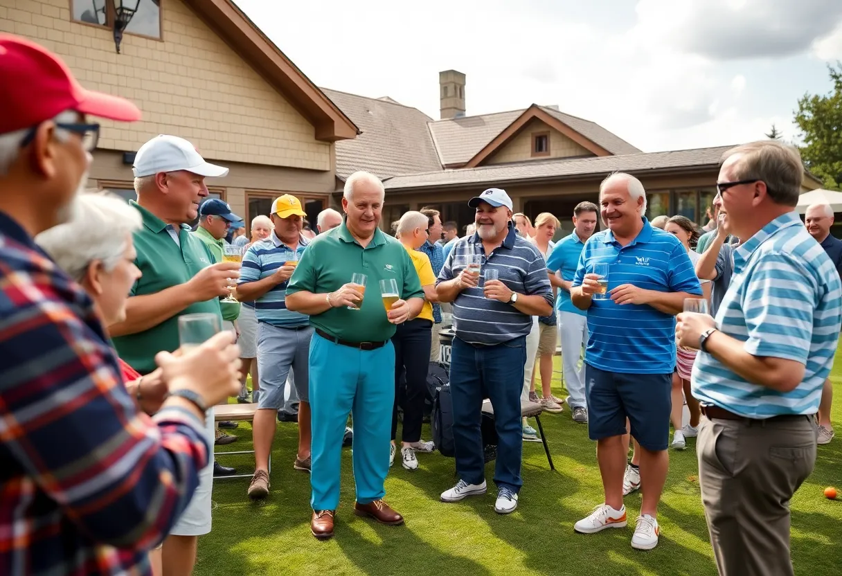 Golfers enjoying a fun day at the Metropolitan Golf Club