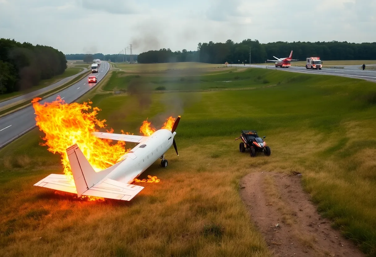 Nashville Plane Crash Scene