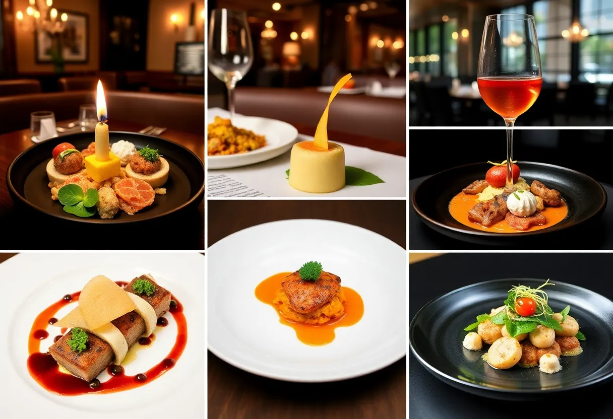 A variety of dishes from newly added Michelin-rated restaurants in Orlando.