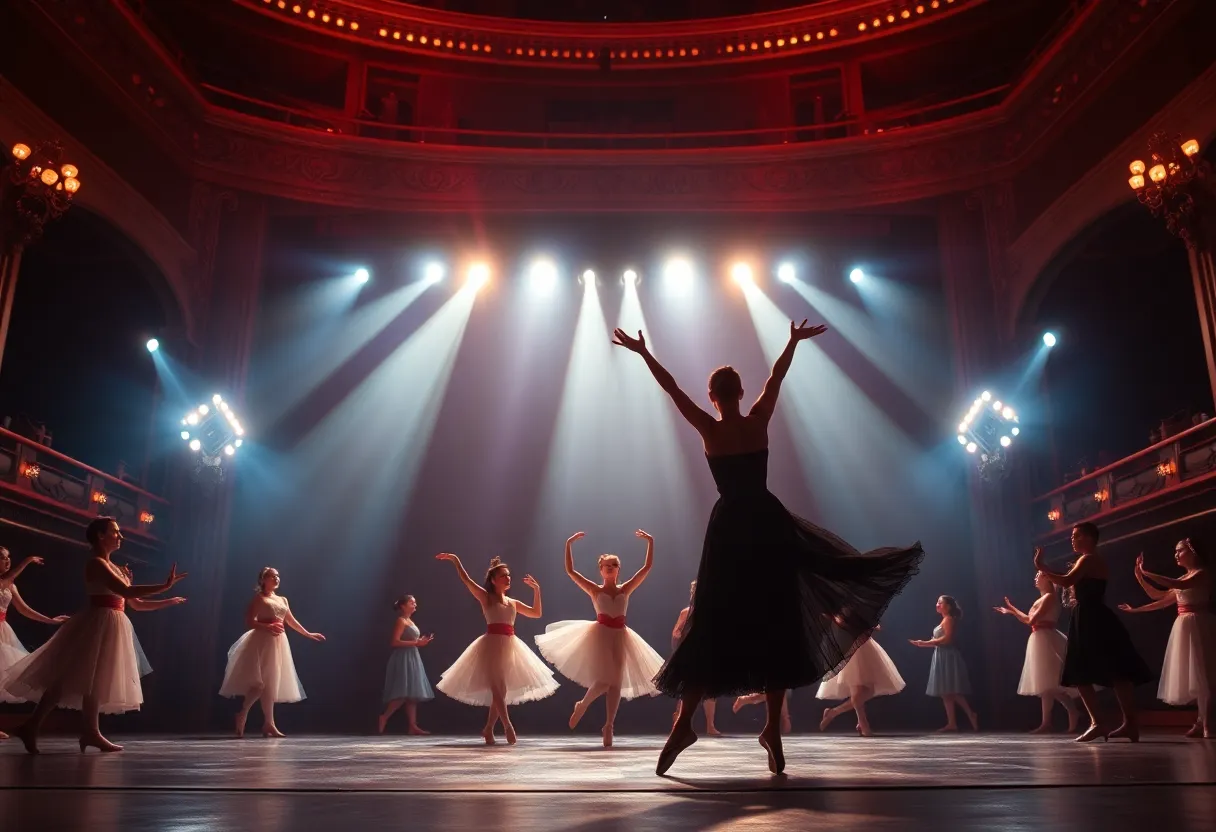 Ballet dancers performing on stage at the Orlando Ballet