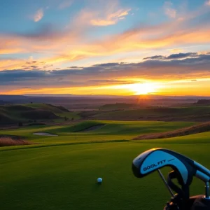 A scenic view of a golf course representing the legacy of Peter Thomson.