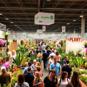 Attendees exploring booths at PlantCon International