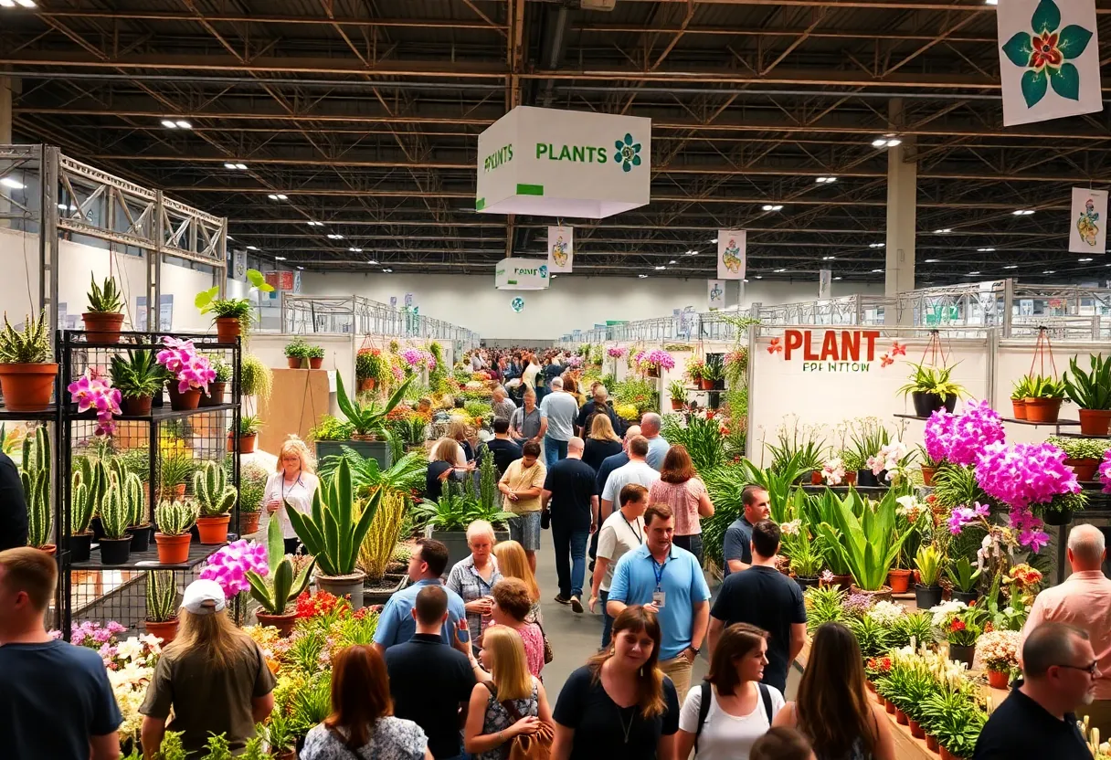 Attendees exploring booths at PlantCon International