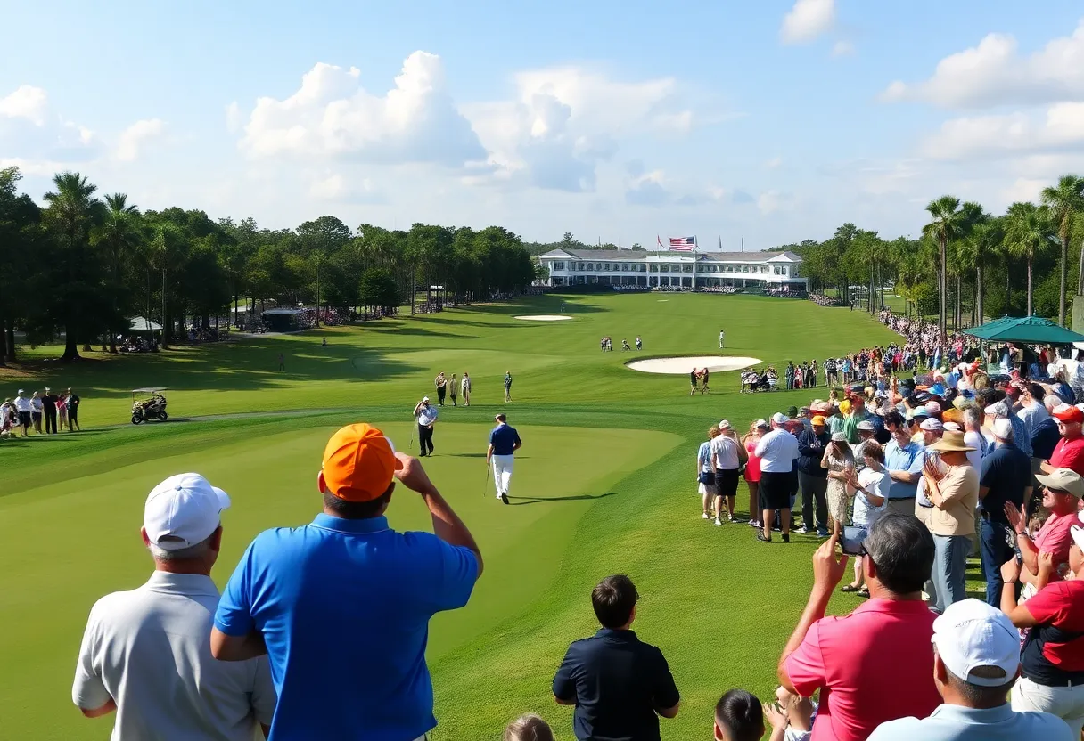 Golfers competing at The Players Championship