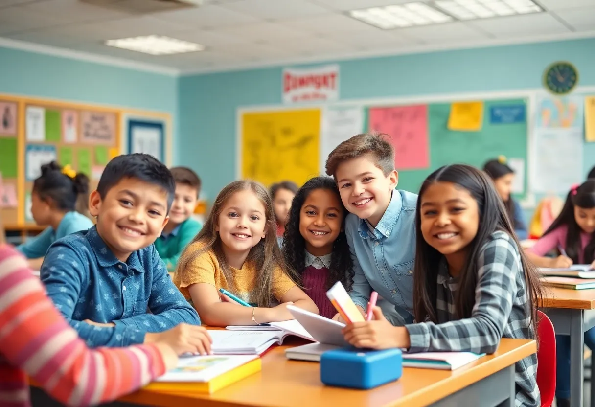 Students engaging in a learning environment at Sarasota Schools