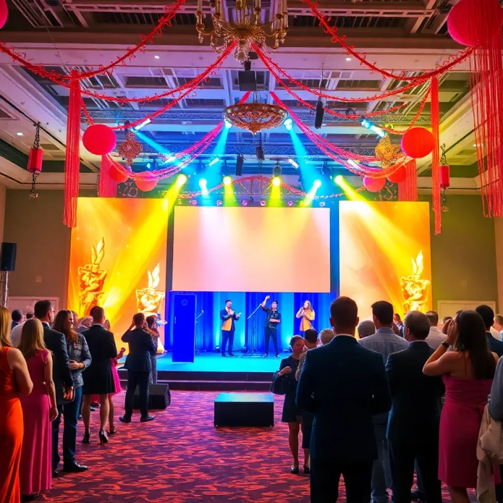 Attendees celebrating at the Thea Awards in Orlando