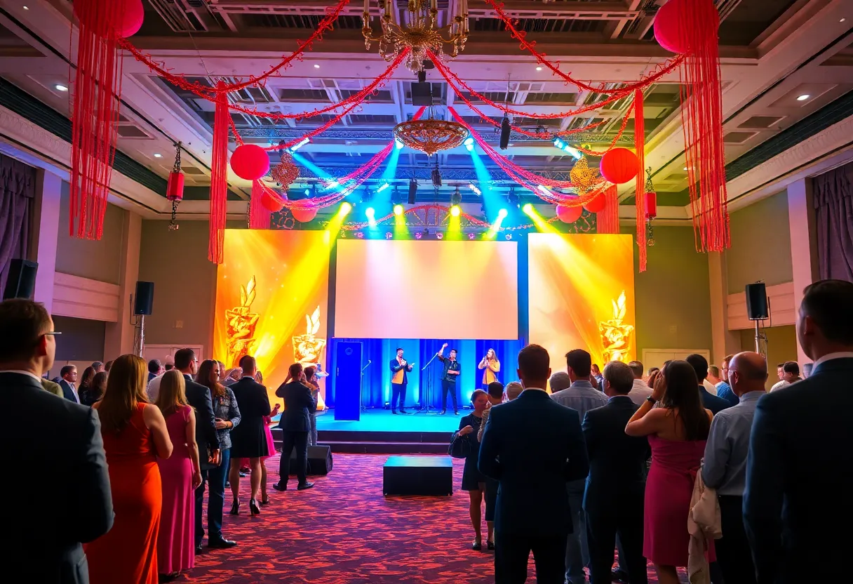 Attendees celebrating at the Thea Awards in Orlando