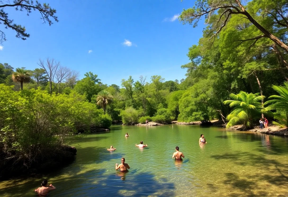 Visitors enjoying the natural beauty of Wekiwa Springs State Park